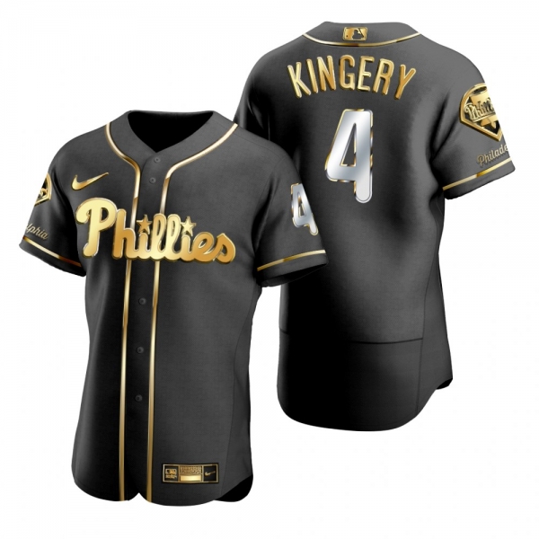 Philadelphia Phillies Scott Kingery Nike Black Golden Edition Authentic Jersey