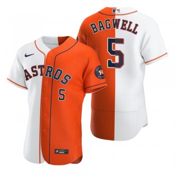 Houston Astros Jeff Bagwell Nike Orange Authentic Split Jersey