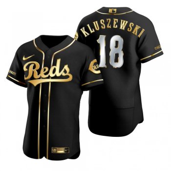 Cincinnati Reds Ted Kluszewski Nike Black Golden Edition Authentic Jersey