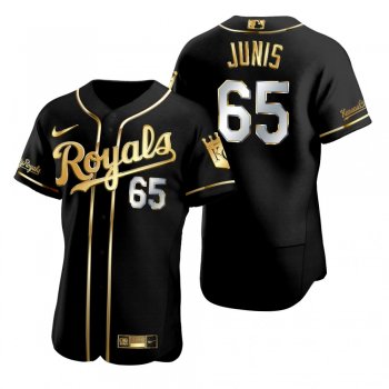 Kansas City Royals Jakob Junis Nike Black Golden Edition Authentic Jersey