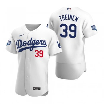 Los Angeles Dodgers Blake Treinen White 2020 World Series Champions Authentic Jersey