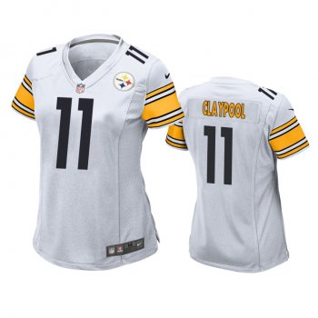 Women's Pittsburgh Steelers Chase Claypool White Game Jersey