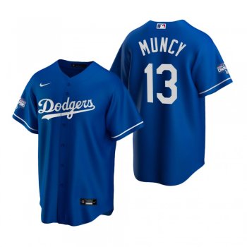 Men's Los Angeles Dodgers Max Muncy Royal 2020 World Series Champions Replica Jersey