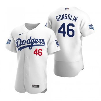 Los Angeles Dodgers Tony Gonsolin White 2020 World Series Champions Authentic Jersey