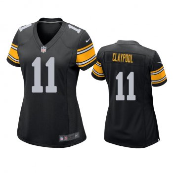 Women's Pittsburgh Steelers Chase Claypool Black 2020 NFL Draft Game Jersey