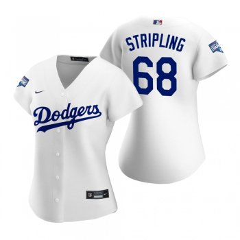 Women's Los Angeles Dodgers Ross Stripling White 2020 World Series Champions Replica Jersey