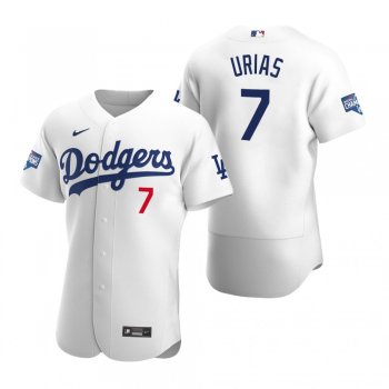 Los Angeles Dodgers Julio Urias White 2020 World Series Champions Authentic Jersey