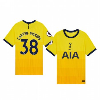 Cameron Carter-Vickers Tottenham Hotspur 2020-21 Third Men's Yellow Vapor Match Jersey