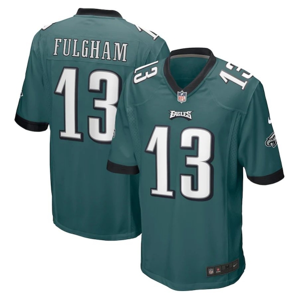 Men's Philadelphia Eagles Travis Fulgham Nike Midnight Green Game Jersey