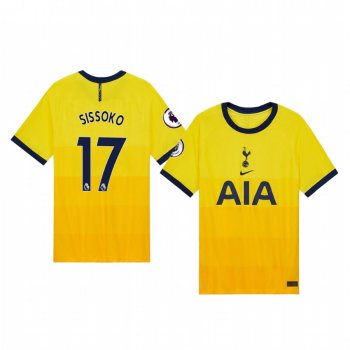 Moussa Sissoko Tottenham Hotspur 2020-21 Third Men's Yellow Vapor Match Jersey