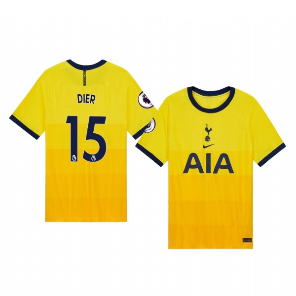 Eric Dier Tottenham Hotspur 2020-21 Third Men's Yellow Vapor Match Jersey