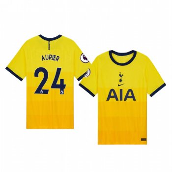 Serge Aurier Tottenham Hotspur 2020-21 Third Men's Yellow Vapor Match Jersey