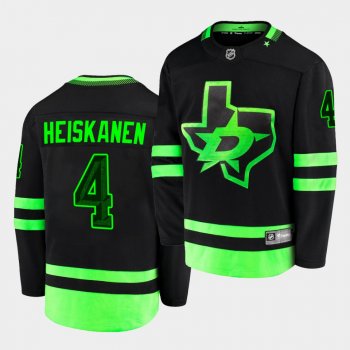 Miro Heiskanen Dallas Stars 2020-21 Third Black Blackout Replica Men Jersey