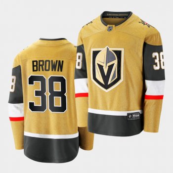 Patrick Brown #38 Golden Knights 2020-21 Alternate Gold Premier Breakaway Jersey