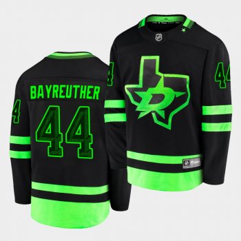 Gavin Bayreuther Dallas Stars 2020-21 Third Black Blackout Replica Men Jersey