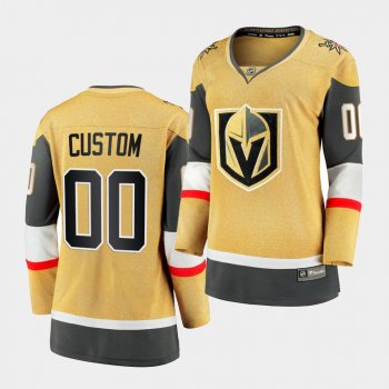 Women's Custom Golden Knights #00 2020-21 Alternate Premier Breakaway Jersey