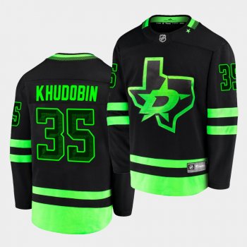 Anton Khudobin Dallas Stars 2020-21 Third Black Blackout Replica Men Jersey