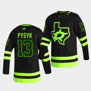 Dallas Stars 2020-21 Third Mark Pysyk Authentic Blackout Black Jersey