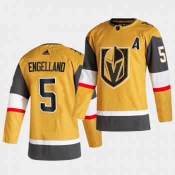 Deryk Engelland #5 Golden Knights 2020-21 Alternate Authentic Player Gold Jersey