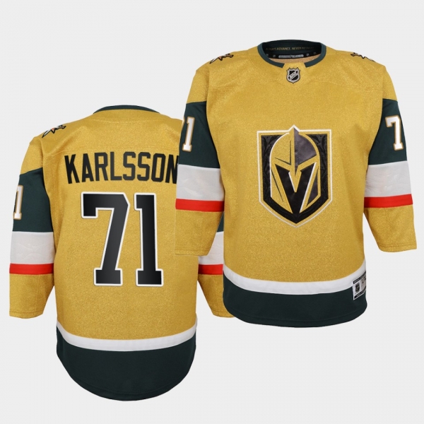 Youth William Karlsson Jersey Golden Knights Alternate Gold Premier Breakaway Jersey