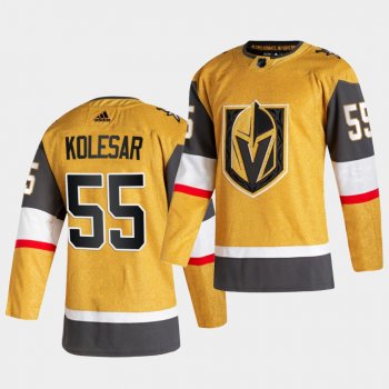 Keegan Kolesar #55 Golden Knights 2020-21 Alternate Authentic Player Gold Jersey