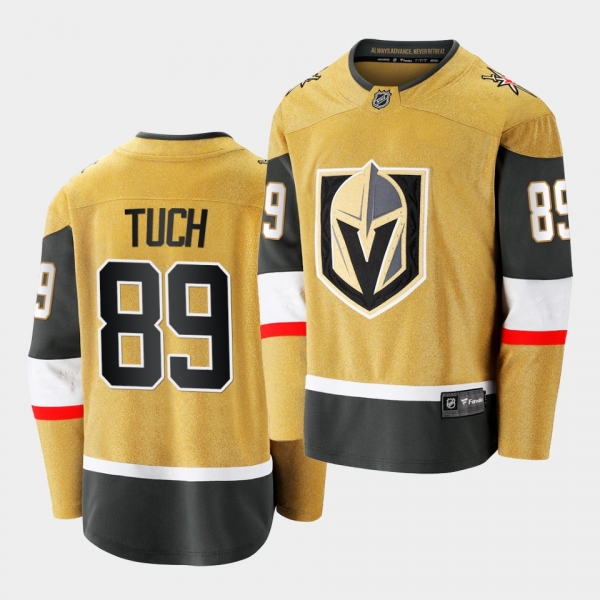 Alex Tuch #89 Golden Knights 2020-21 Alternate Gold Premier Breakaway Jersey