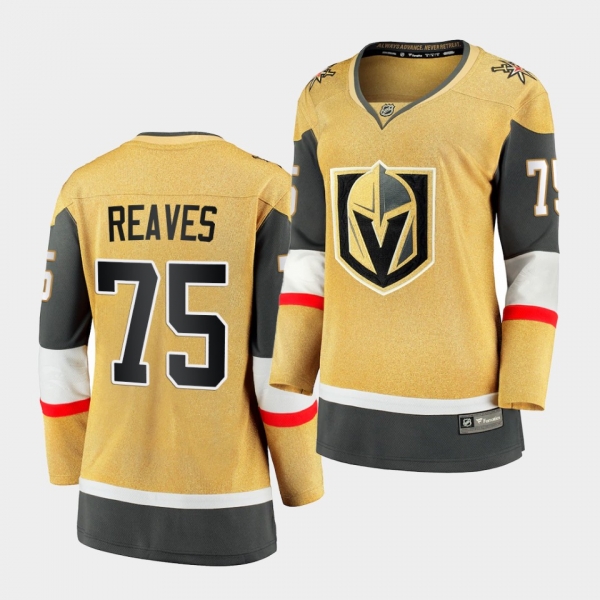 Women's Ryan Reaves Golden Knights #75 2020-21 Alternate Premier Breakaway Jersey