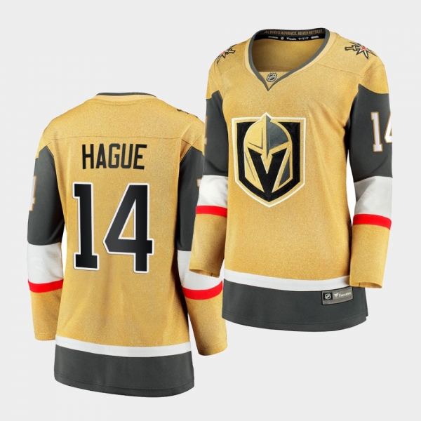 Women's Nicolas Hague Golden Knights #14 2020-21 Alternate Premier Breakaway Jersey