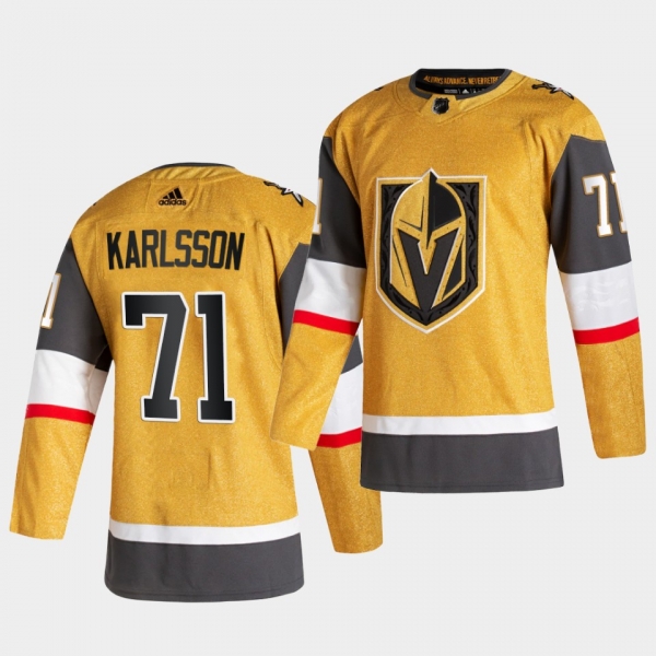 William Karlsson #71 Golden Knights 2020-21 Alternate Authentic Player Gold Jersey