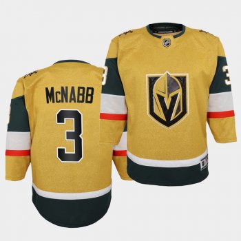 Youth Brayden Mcnabb Jersey Golden Knights Alternate Gold Premier Breakaway Jersey