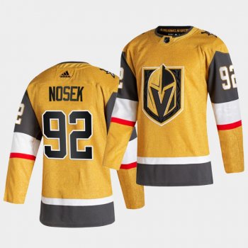 Tomas Nosek #92 Golden Knights 2020-21 Alternate Authentic Player Gold Jersey