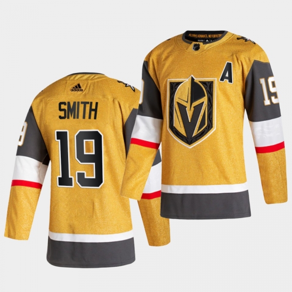 Reilly Smith #19 Golden Knights 2020-21 Alternate Authentic Player Gold Jersey