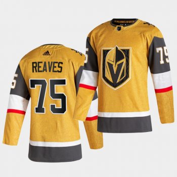 Ryan Reaves #75 Golden Knights 2020-21 Alternate Authentic Player Gold Jersey