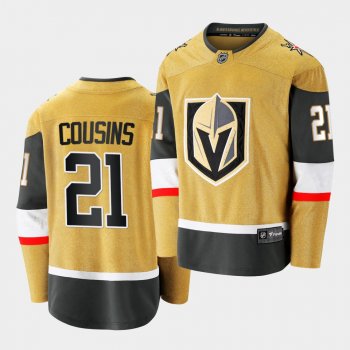 Nick Cousins #21 Golden Knights 2020-21 Alternate Gold Premier Breakaway Jersey