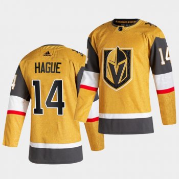 Nicolas Hague #14 Golden Knights 2020-21 Alternate Authentic Player Gold Jersey