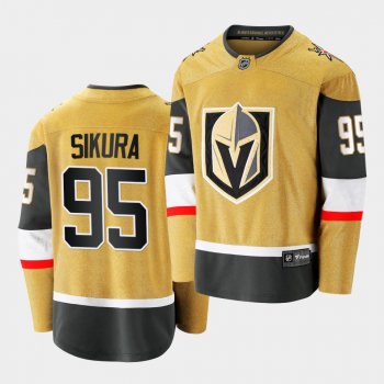 Dylan Sikura #95 Golden Knights 2020-21 Alternate Gold Premier Breakaway Jersey