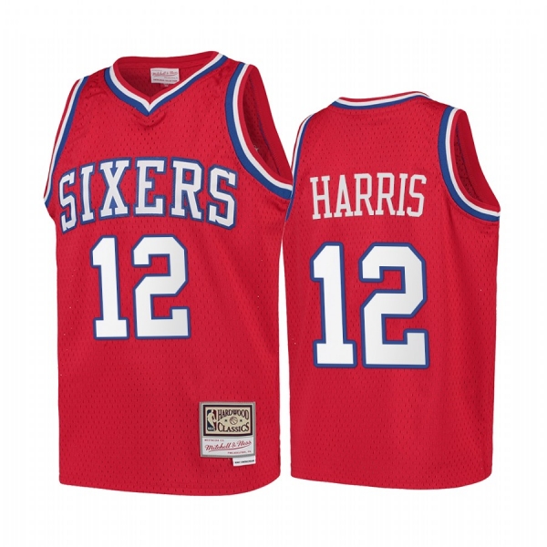 Youth Tobias Harris Philadelphia 76ers Hardwood Classics Jersey - Red