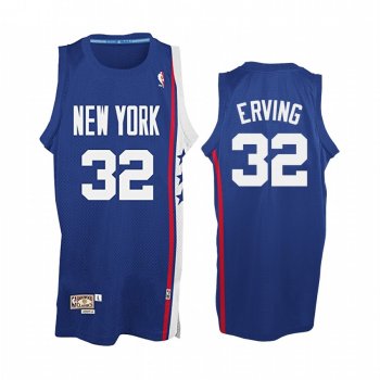 Nets Julius Erving #32 Royal Soul Swingman Road Jersey