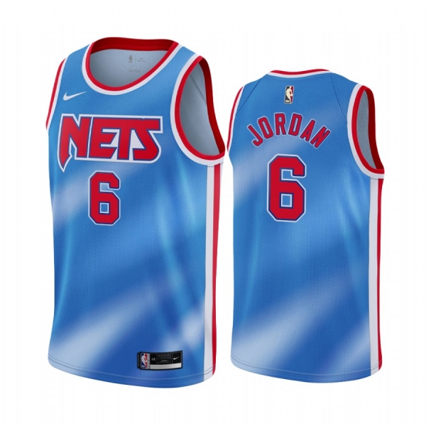 DeAndre Jordan Brooklyn Nets Blue Classic Edition New Uniform 2020-21 Jersey