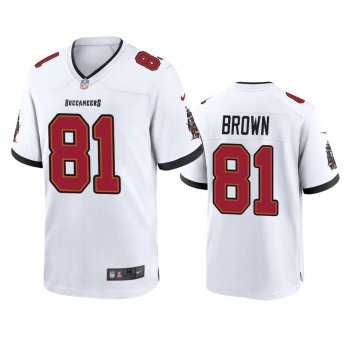 Tampa Bay Buccaneers Antonio Brown White Game Jersey