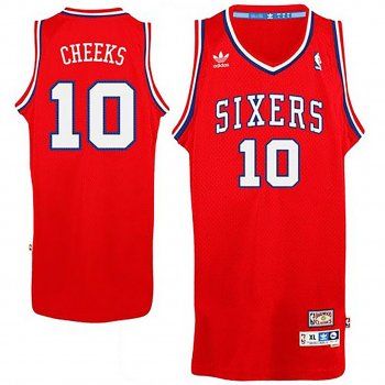 Male Maurice Cheeks Philadelphia 76ers Hardwood Classics Soul Swingman Throwback Red Jersey