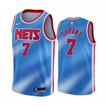 Kevin Durant Brooklyn Nets Blue Classic Edition New Uniform 2020-21 Jersey