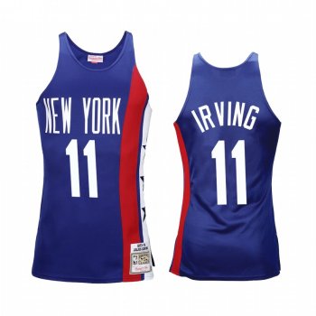 Kyrie Irving #11 Brooklyn Nets Royal 1975 Hardwood Classics Jersey