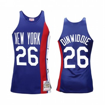 Spencer Dinwiddie #26 Brooklyn Nets Royal 1975 Hardwood Classics Jersey