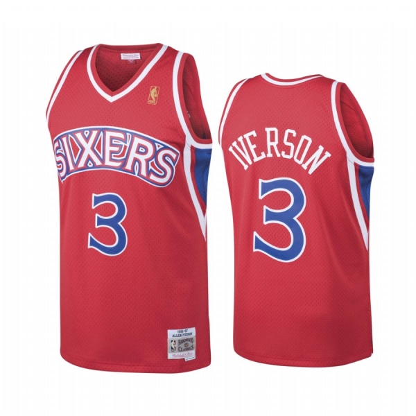 Philadelphia 76ers Allen Iverson #3 Hardwood Classics 1996-97 Jersey Men's