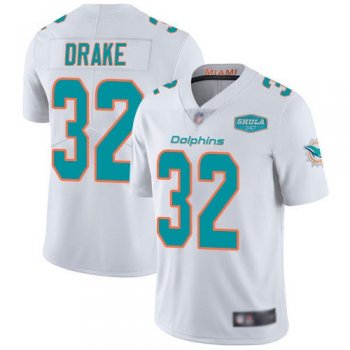 Nike Dolphins 32 Patrick Laird White With 347 Shula Patch Vapor Limited Men Jersey