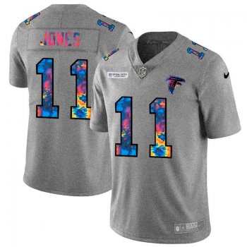 Atlanta Falcons #11 Julio Jones Men's Nike Multi-Color 2020 NFL Crucial Catch NFL Jersey Greyheather