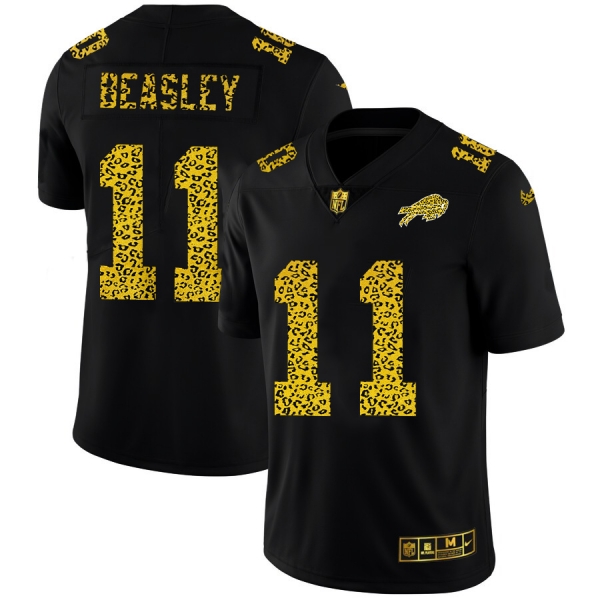 Buffalo Bills #11 Cole Beasley Men's Nike Leopard Fashion Vapor Limited NFL Jersey Black