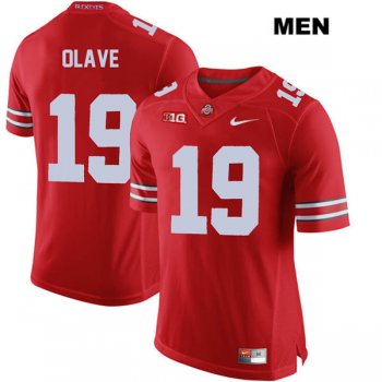 Men's Chris Olave Stitched Red Ohio State Buckeyes Authentic Nike no. 19 College Football Jersey