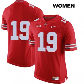 Women's Chris Olave Stitched Nike Red Ohio State Buckeyes Authentic no. 19 College Football Jersey - Without Name